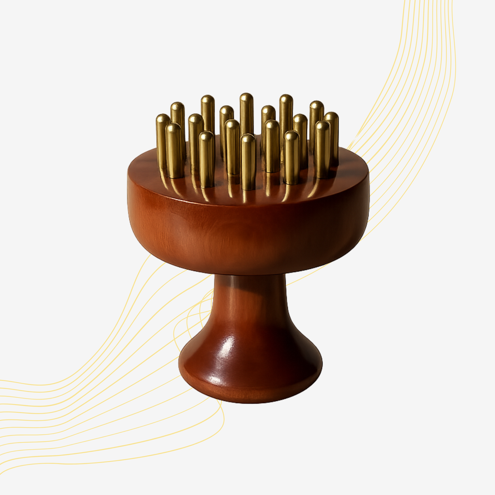 Kansa Head Massager & Scalp Activator | Ayurvedic Tool to Exfoliate Scalp, Relieve Tension & Stimulate Natural Hair Growth